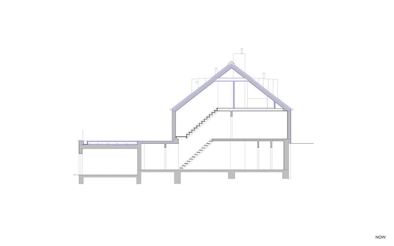 Rekonstrukce okálu, řez a, Pavlíček+Hulín architekti