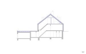 Rekonstrukce okálu, řez a, Pavlíček+Hulín architekti