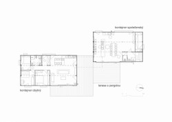 Re-Born - soubor rekreačních objektů z námořních kontejnerů, půdorys, Nedvěd architekti