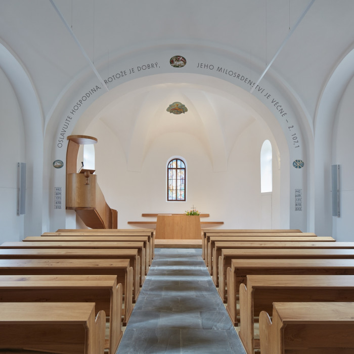 Rekonstrukce evangelického kostela v Hodslavicích, studio OBJEKTOR