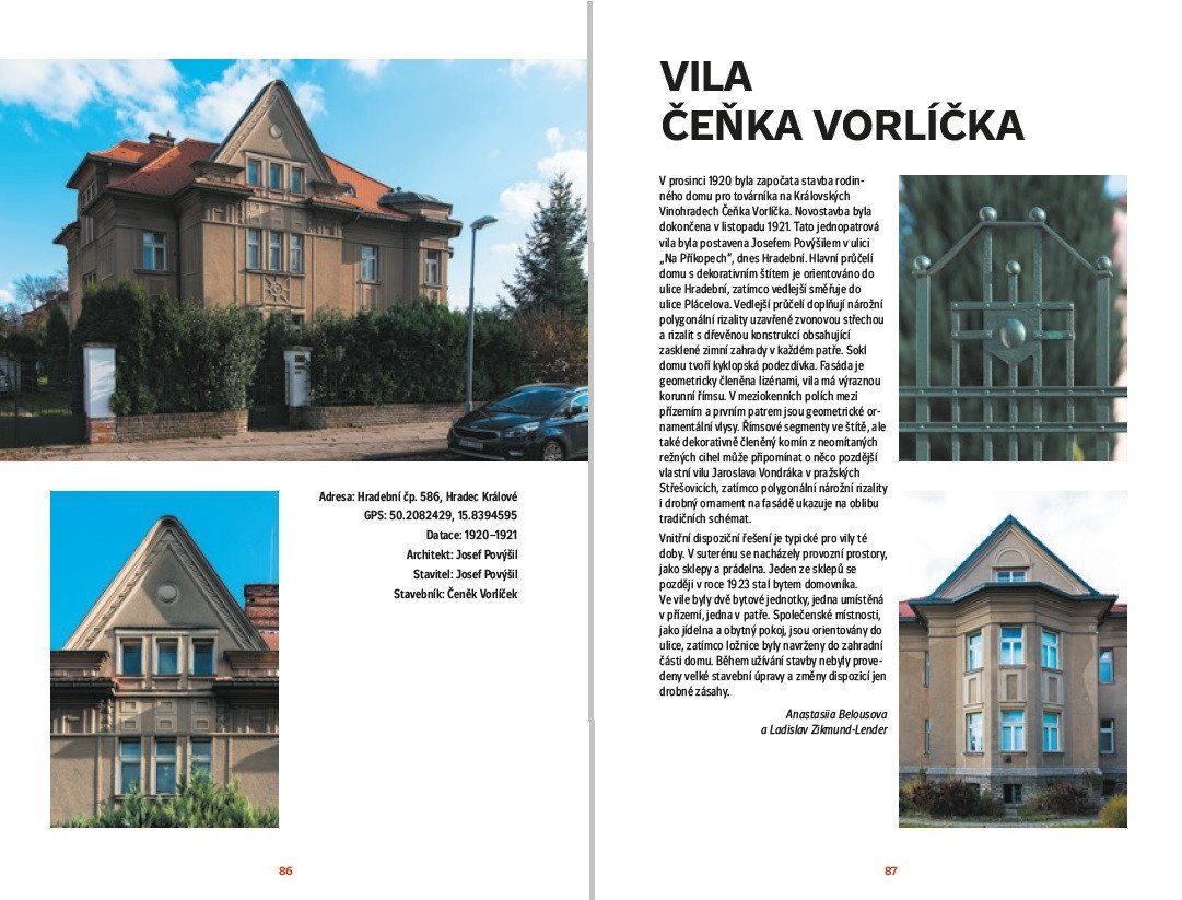 Kniha Vily a rodinné domy v Hradci Králové 1900‒1950, Ladislav Zikmund-Lender