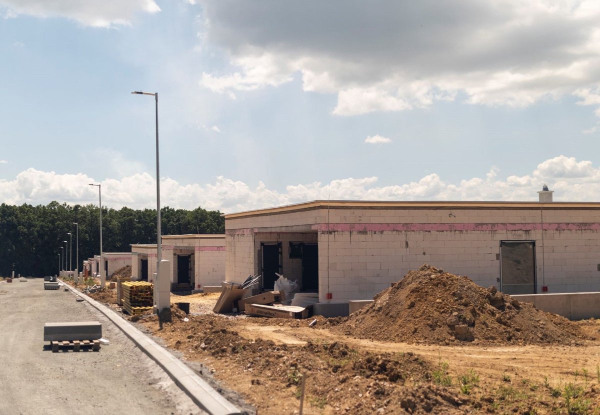 Kolonie rodinných domů na východním Slovensku se staví z pórobetonu Ytong