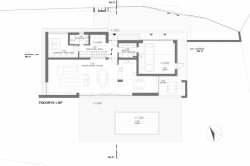 4a architekti, White Villa, půdorys 1. NP – foto