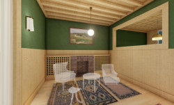 Vizualizace obývacího pokoje