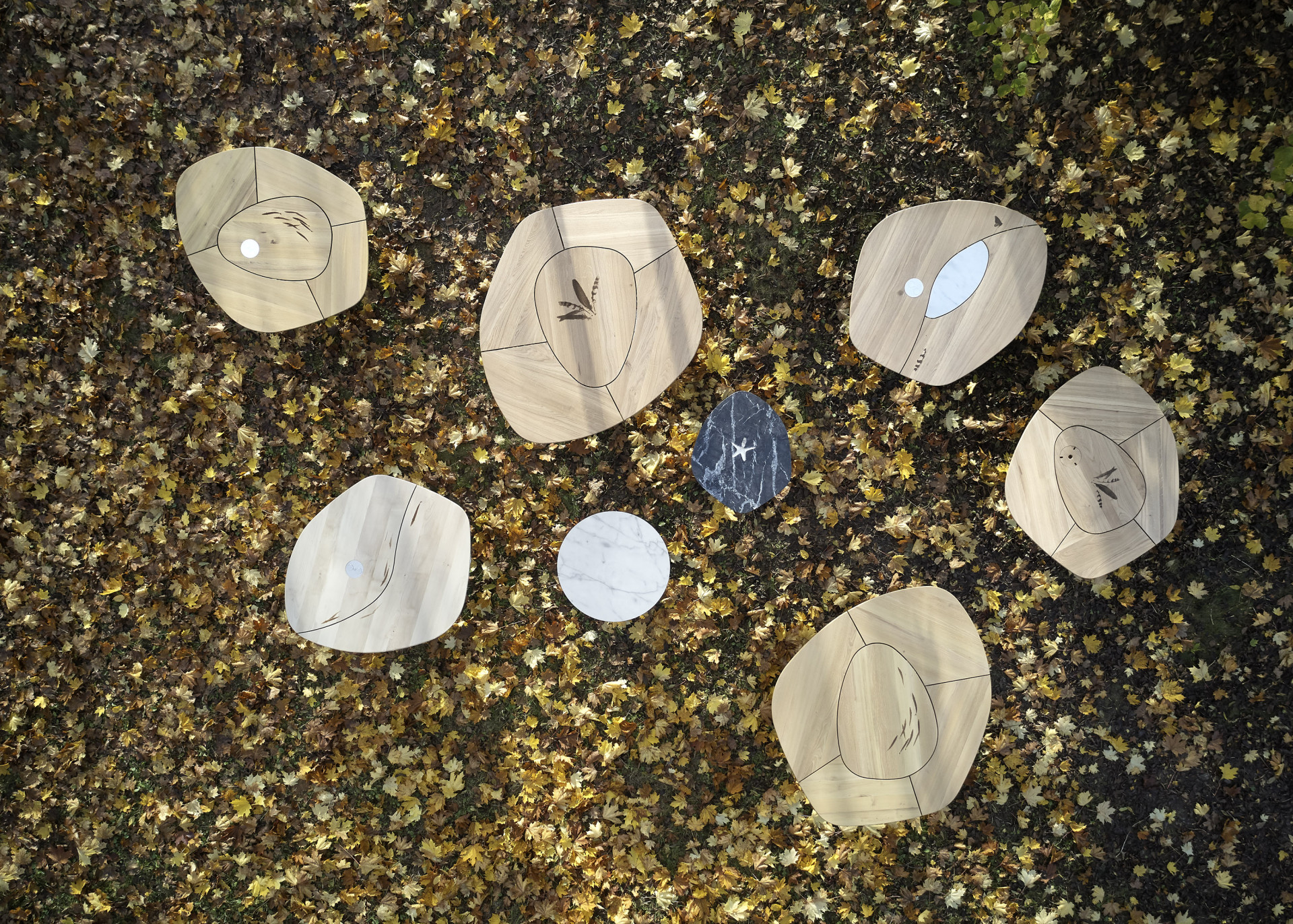 Architektka Daniela Polubědovová představila novou kolekci stolů Indiánské léto