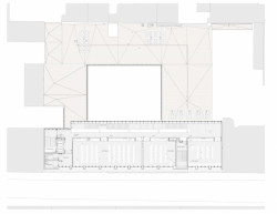 Fakulta rozhlasové a televizní tvorby Slezské univerzity v Katovicích, BAAS Arquitectura + Grupa 5 Architekci + Małeccy Biuro Projektowe, půdorys třetí patro