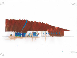 Atelier 8000 (Martin Krupauer, Jiří Střítecký), Mateřská škola v Dobříni, skica fasády - foto