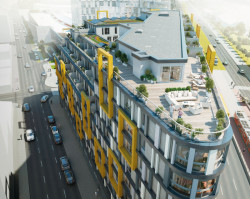 Polyfunkční dům Harfa Design Residence, vizualizace