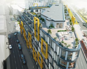 Polyfunkční dům Harfa Design Residence, vizualizace