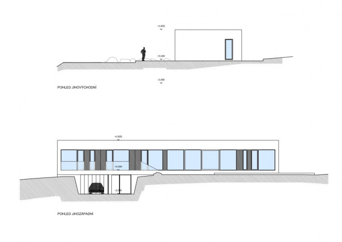 RD Frame House, pohledy, Fandament Architects s.r.o.