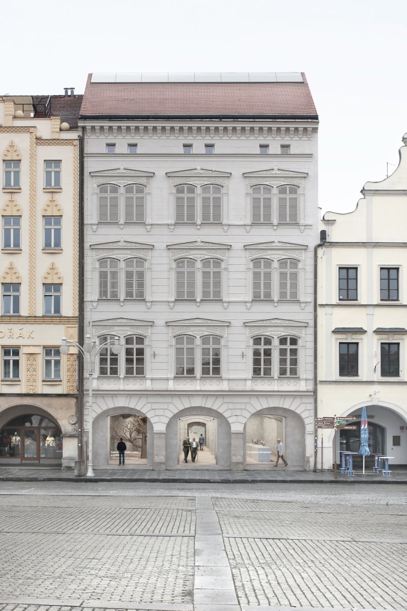Projekt rekonstrukce Domu umění od studia Malý Chmel a AFF Architekten
