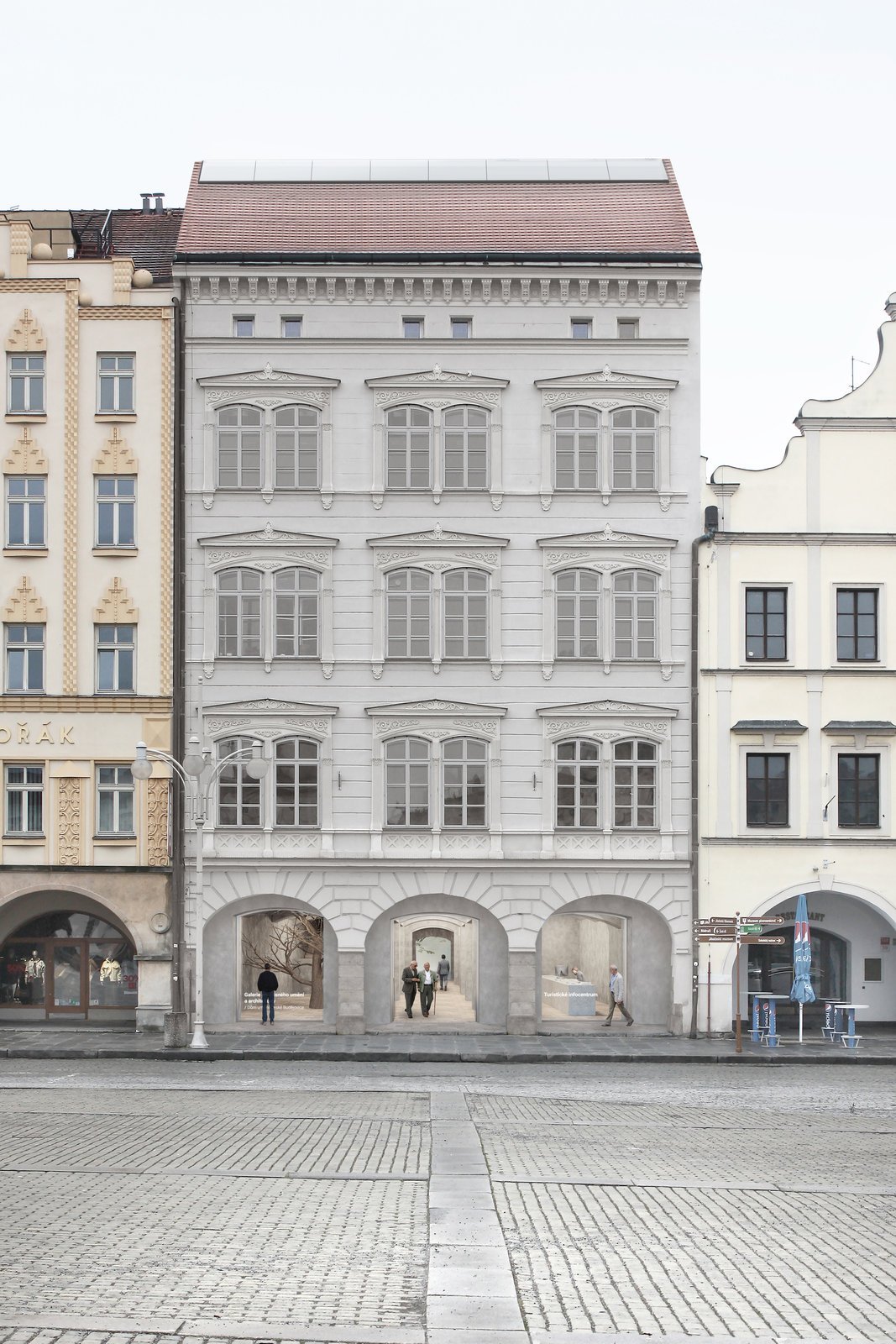 Projekt rekonstrukce Domu umění od studia Malý Chmel a AFF Architekten