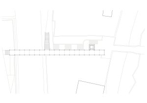 Lávka v Litomyšli od EHL & KOUMAR ARCHITEKTI: Půdorys