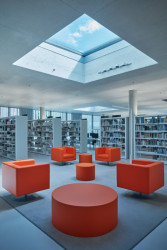 Dostavba Jihočeské vědecké knihovny v Českých Budějovicích od Kuba & Pilař architekti