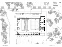 DDA Architectes, Cultural Center Alb'Oru, půdorys 2. NP – foto