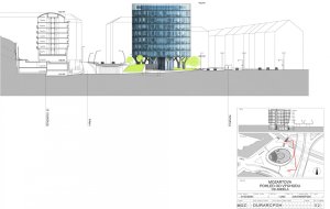 Administrativní budova Green Point, AHK Architekti. VÝCHODNÍ POHLED