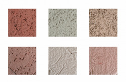 Červený dům z betonu v Lillehammeru, Sanden + Hodnekvam Architects, vzorky betonu