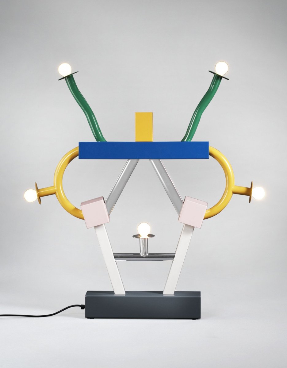 Ettore Sottsass, stolní lampa Ashoka, 1981.