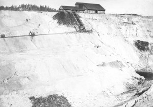 Okolí jezera Medard, historická fotografie