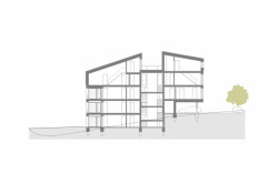 BD Krásnopolská, podélný řez, ATELIER 38