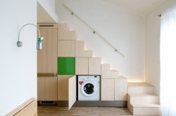 Mooza architecture, Interiér mezonetového bytu v Holešovicích - foto