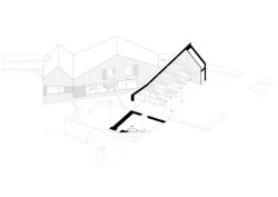 Nový dom so starým mlynom, Opatová - priestorová schéma