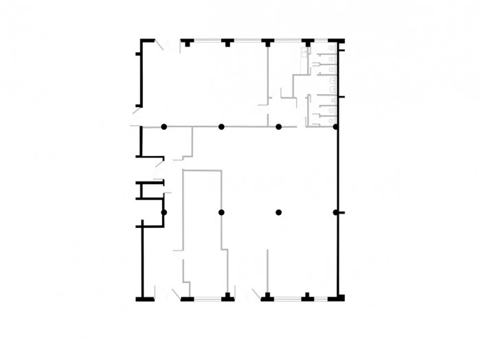 The Eatery, půdorys původního stavu, NEUHÄUSL HUNAL
