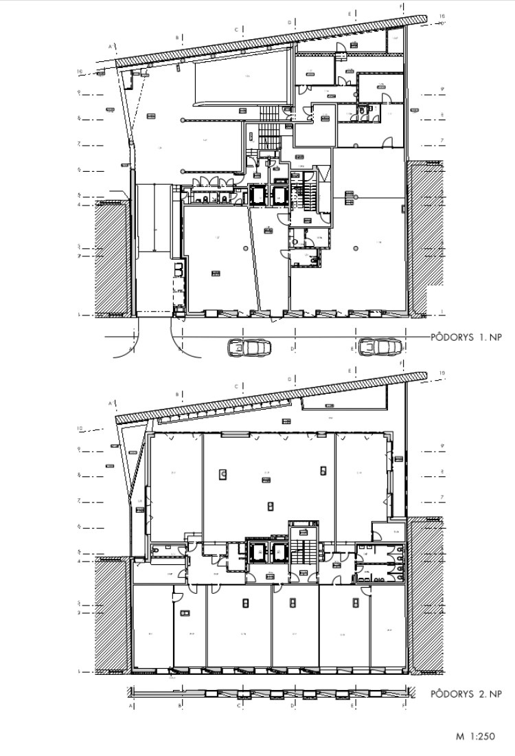 Polyfunkčná budova Konventná, Architekti A B.K.P.Š., půdorys