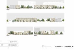 Alison Brooks Architects, obytný soubor Ely Court, vizualizace