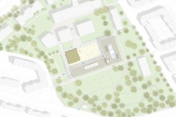 Univerzita J.E.Purkyně, Pelčák a partner architekti, situace