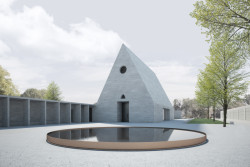 Smuteční síň v Poděbradech, vítězný návrh 