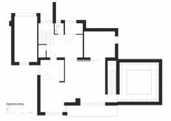 Chládek Architekti, Dostavba soukromé knihovny ve Zlíně, půdorys 2. NP - foto