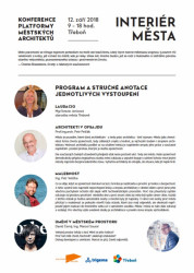 Interiér města, konference Platformy městkých architektů a Společnosti Petra Parléře
