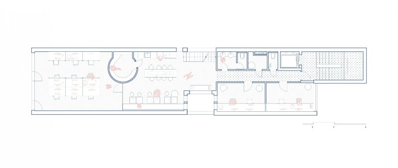 Kanceláře Madeo, Studio COSMO, půdorys