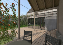 ARCHCON atelier, Dům na větrném kopci, vizualizace - foto