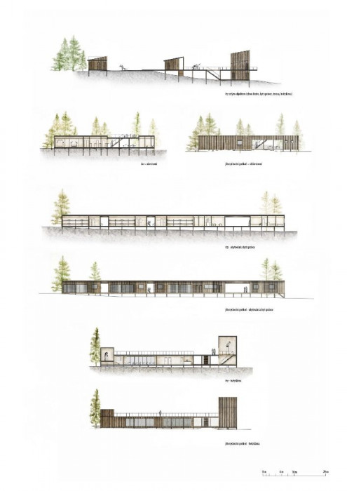 Daniela Míková, Hvězdárna na Jizerce, řezy a pohledy - foto