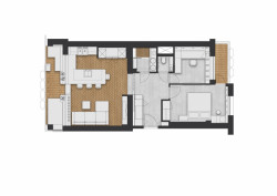 Houm ofis, Půdorys bytu, No Architects