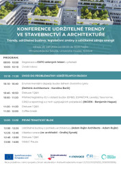 Přijďte se dozvědět víc o udržitelném stavění. V září se v Hradci Králové koná konference o nových postupech i příkladech z praxe.