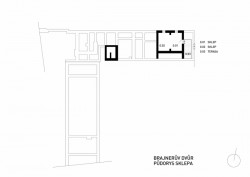 Brajnerův dvůj, půdorys sklepa, zdroj : autorská zpráva