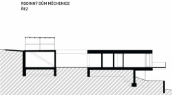 Rodinný dům v Měchenicích, OK Plan Architects - řez