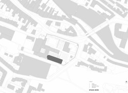 Přístavba Katolického gymnázia v Třebíči, Ateliér Tišnovka, situace