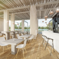 HoHo Vídeň, první výšková budova ze dřeva na světě - vizualizace