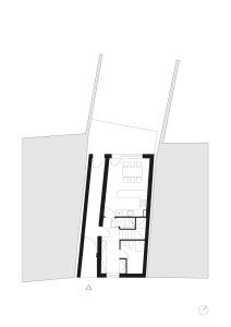 Půdorys (Rodinný dům v Senici na Hané, TŘI.ČTRNÁCT architekti)