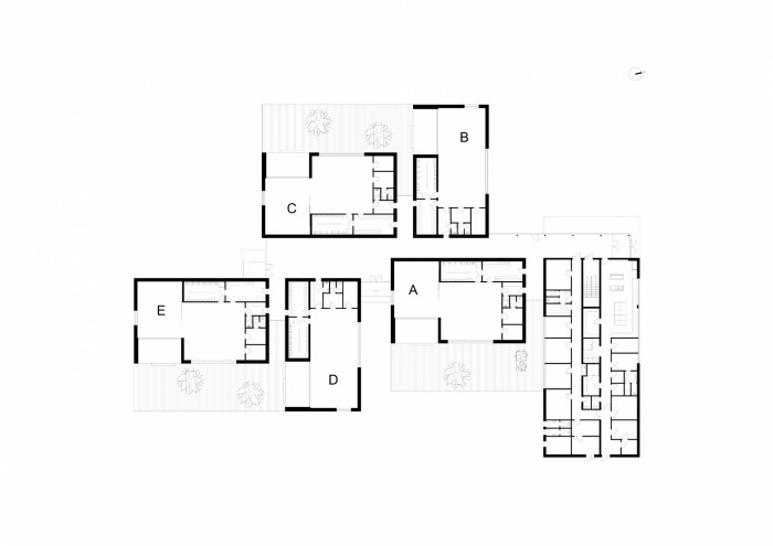 Mateřská školka Za Branou v Pacově, VYŠEHRAD atelier / Pavel Marek, Zdeněk Rychtařík, Jiří Smolík, Martin Šafránek, Tomáš Maceška, půdorys