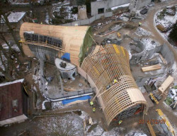 Tropický pavilon v ZOO Jihlava, postup výstavby bednění a betonáže – foto