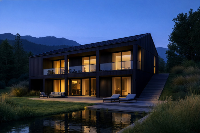 Hillside se sedlovou střechou