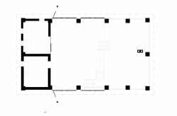Studio Raketoplán, Stodola Benešov, půdorys 1. NP – foto