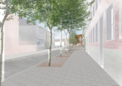 Pardubice: Mlýnský ostrov / 3. místo // re:architekti, pohled od pekáren – foto