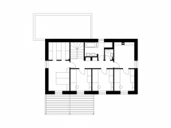 stempel & tesar architekti, Rodinný dům v Lysé nad Labem, půdorys 2. NP – foto