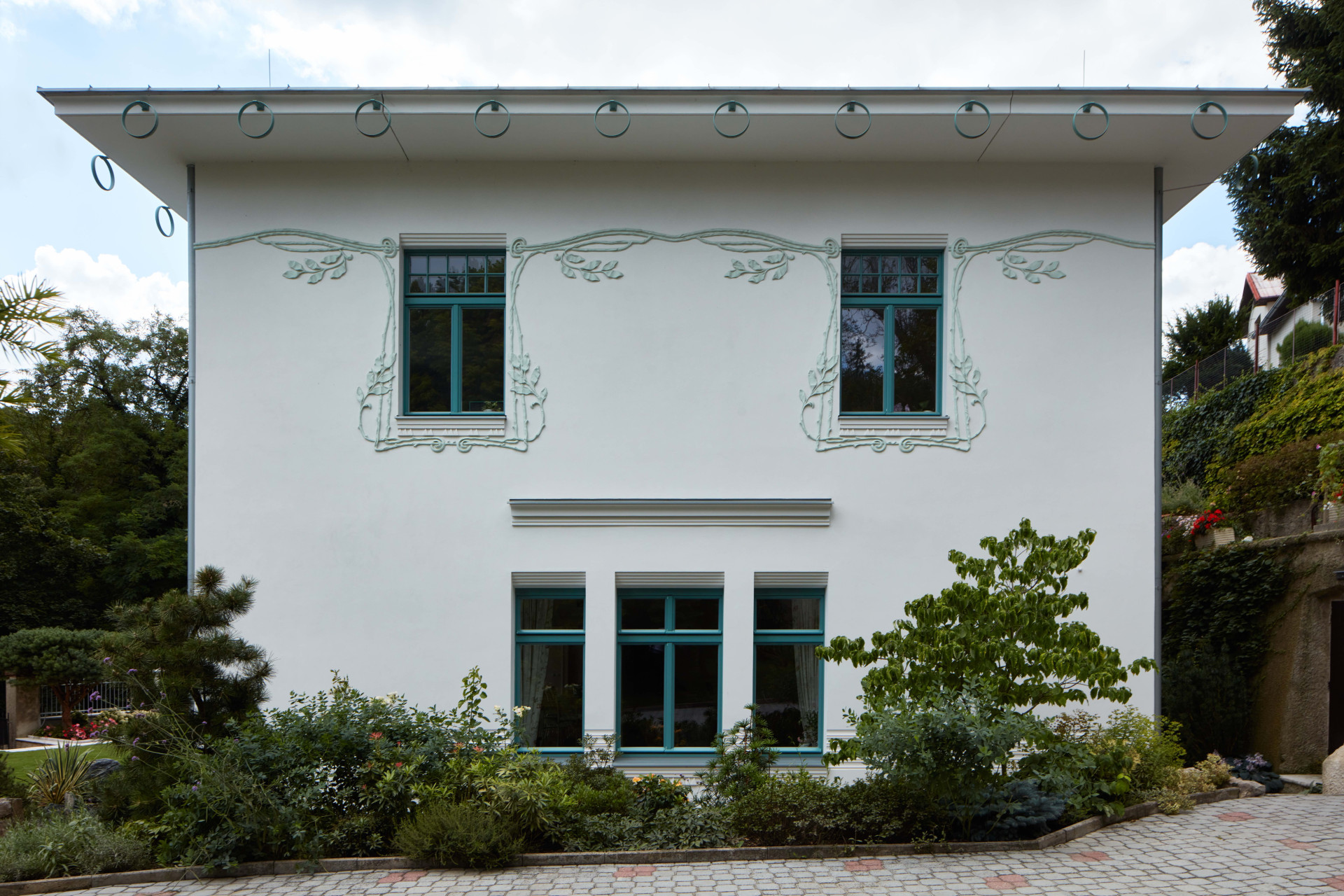 Vila navržená Janem Kotěrou v Roztokách u Prahy